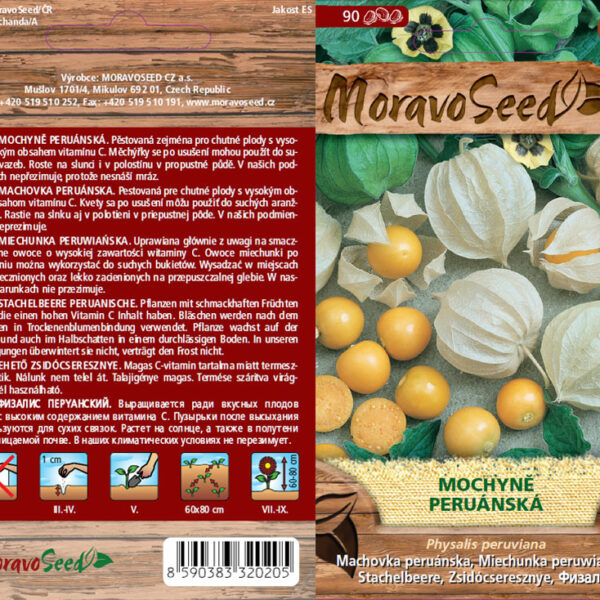 Machovka peruánska - Physalis peruviana - žltá semienka