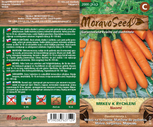 Mrkva raná - Daucus carota L. - Naomi semienka