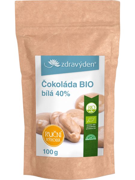 Čokoláda biela BIO 40% 100g