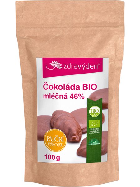 Čokoláda mliečna BIO 46% 100g